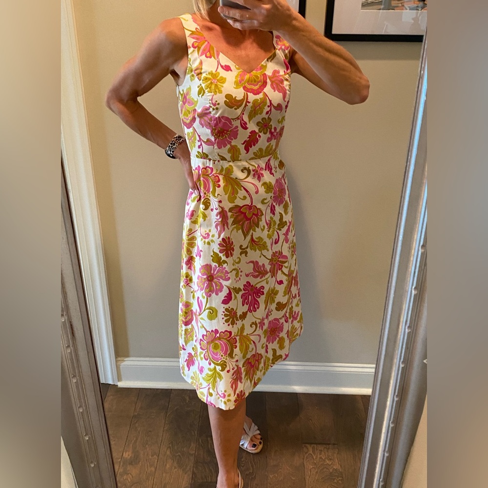 Brunch Ready! Boden Fun Floral Midi Dress